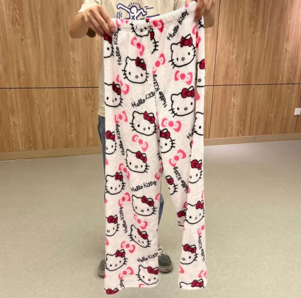 Kitty Kawaii Fleece Pjs Pyjamas (Normal, Christmas & Halloween Design) - Bouquet Blossoms Shop