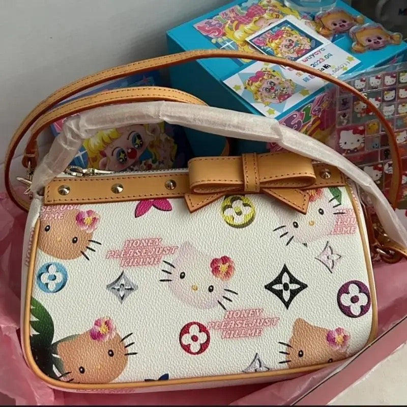 Kitty Kawaii LV Style Hand Bag - Bouquet Blossoms Shop