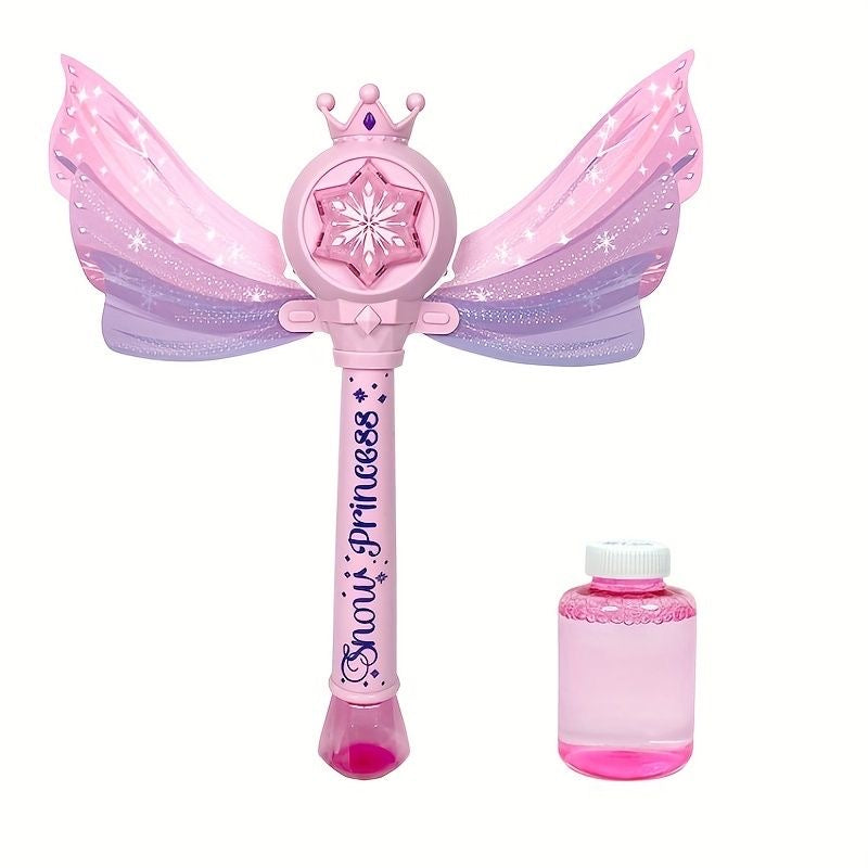 Pink Princess Fairy Wings Bubble Wand - Bouquet Blossoms Shop