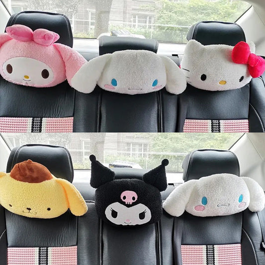 Kawaii Characters Car Headrest Neck Pillow - Bouquet Blossoms Shop