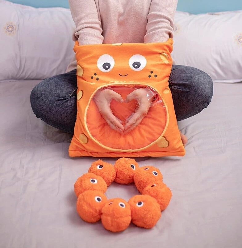 Kawaii Cheese Puff Plushie Toy - Bouquet Blossoms Shop