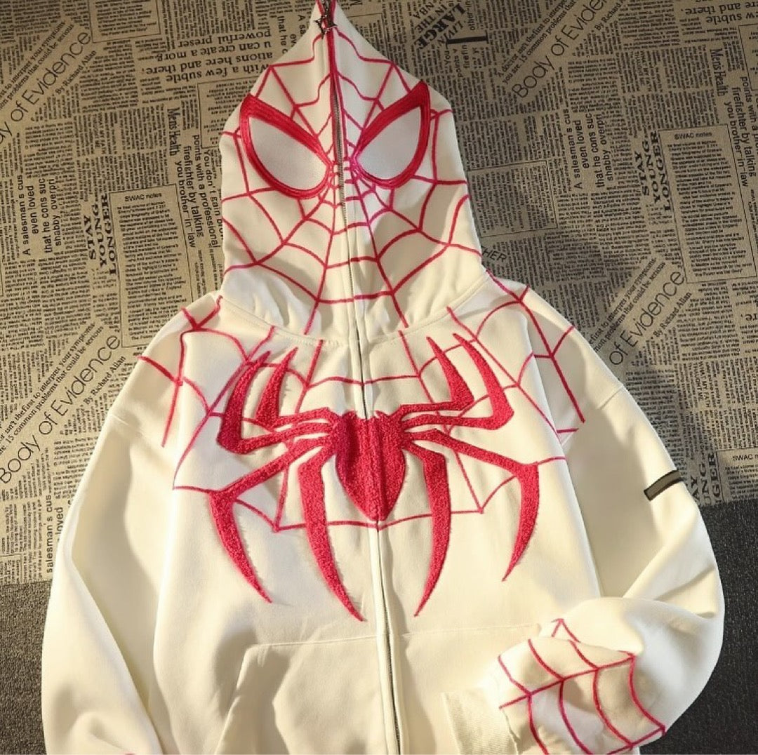 Superhero Web Zip Up Hoodie (3 Styles) - Bouquet Blossoms Shop