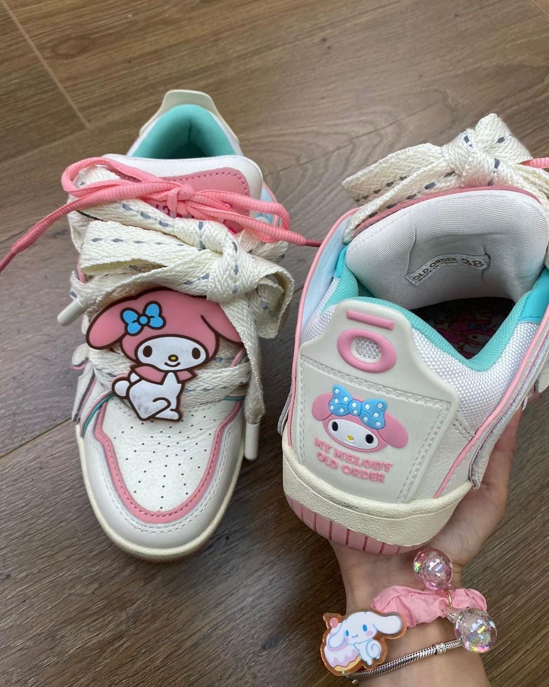 Kawaii Characters Kitty, Kuro, Melody & Cinna sneaker shoes - Bouquet Blossoms Shop