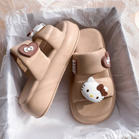 Kawaii Characters Double Band Sandal Shoe Slippers - Bouquet Blossoms Shop