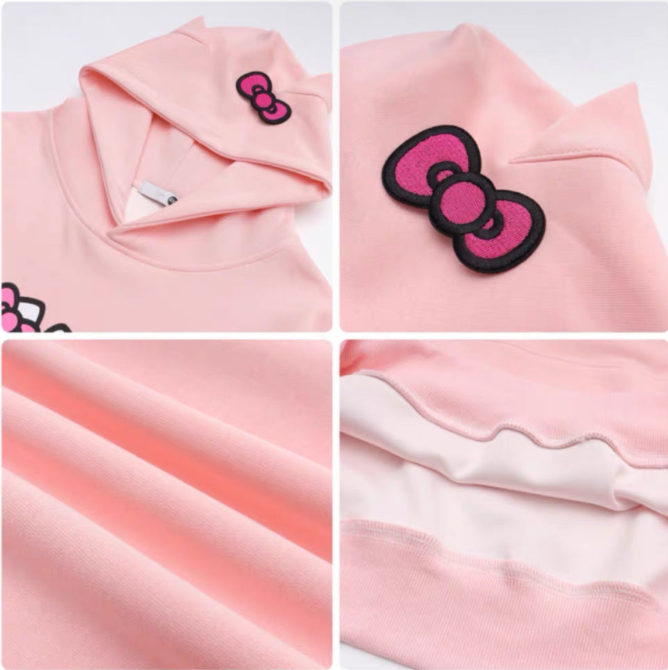 Kawaii Kitty and Daniel Oversized Hoodies (3 Colours) - Bouquet Blossoms Shop