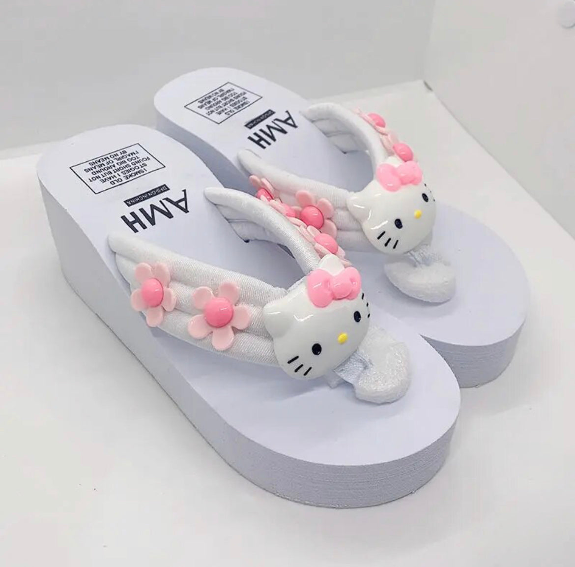 Kitty Kawaii Platform Shoe Slippers (4 Styles) - Bouquet Blossoms Shop