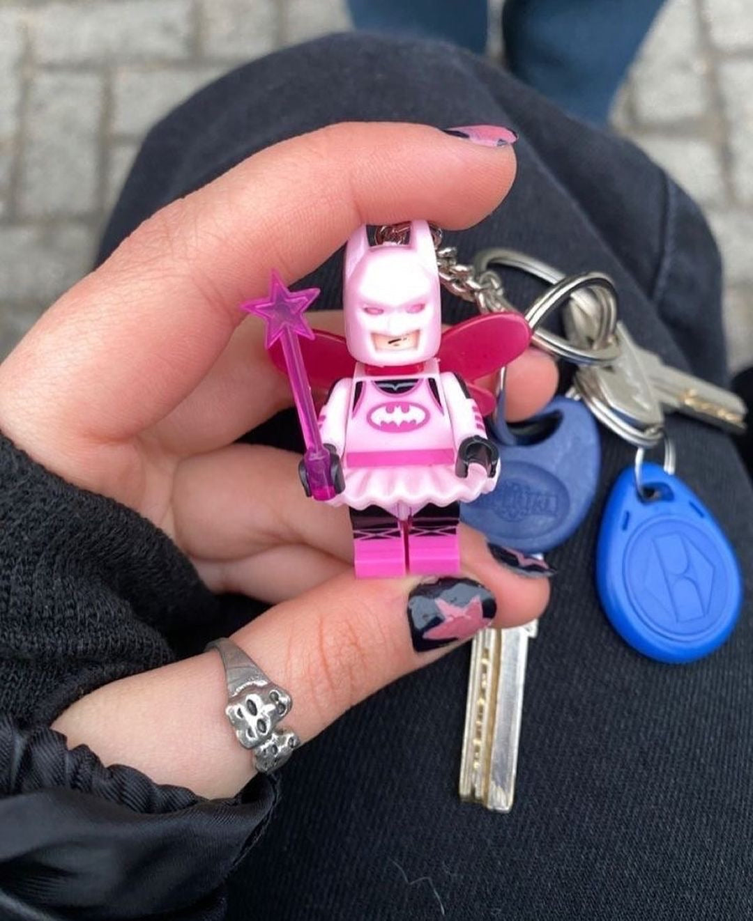 Pink Girlboss Fairy Keychain - Bouquet Blossoms Shop