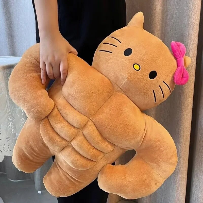 Kawaii Character Buff Muscle Plushies - Bouquet Blossoms Shop