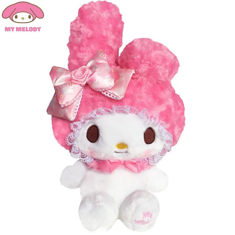 Kawaii Character Pink Mesh Ruffle Plushie