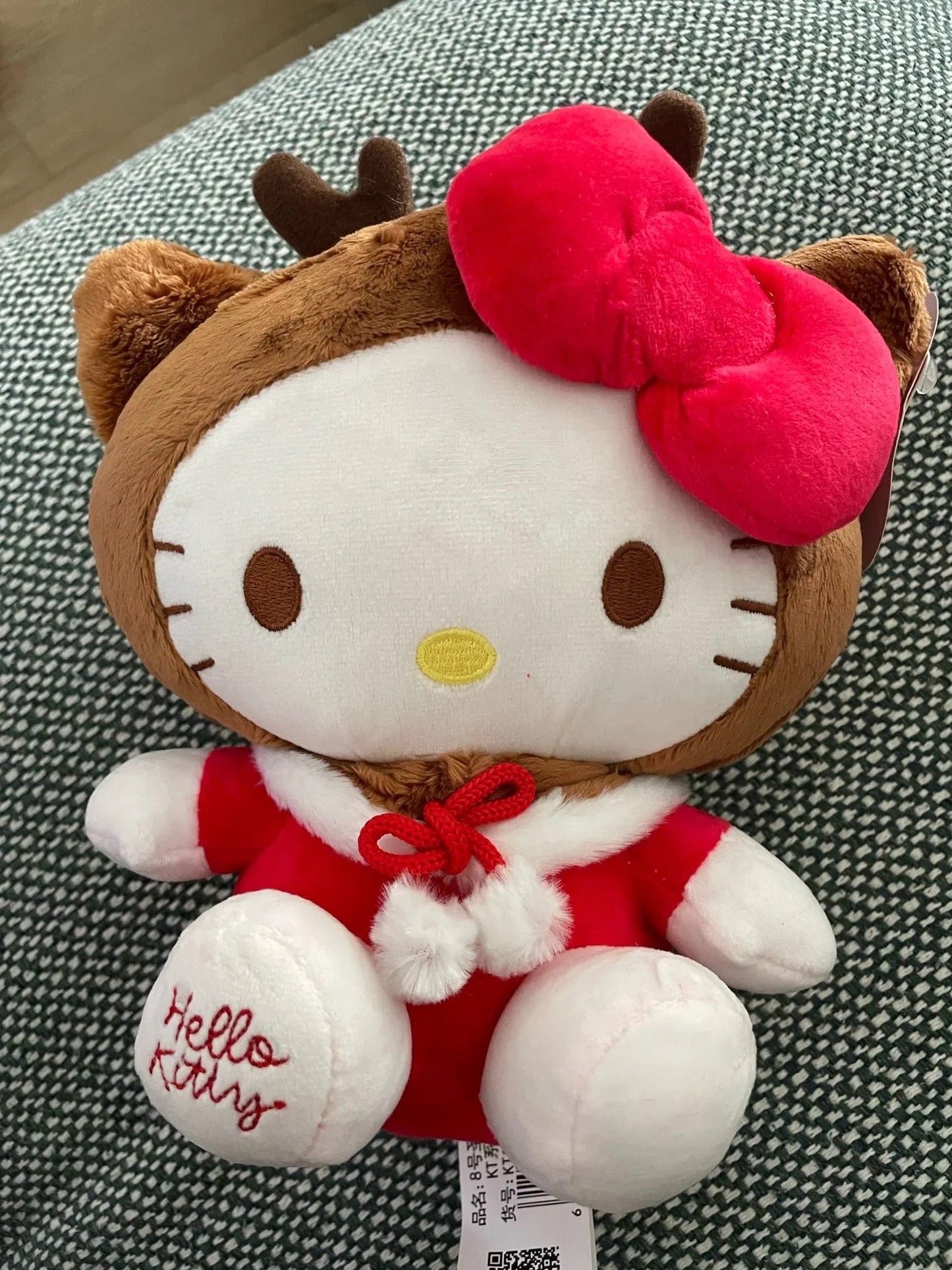 Kitty Kawaii Christmas Santa Reindeer Plushies - Bouquet Blossoms Shop