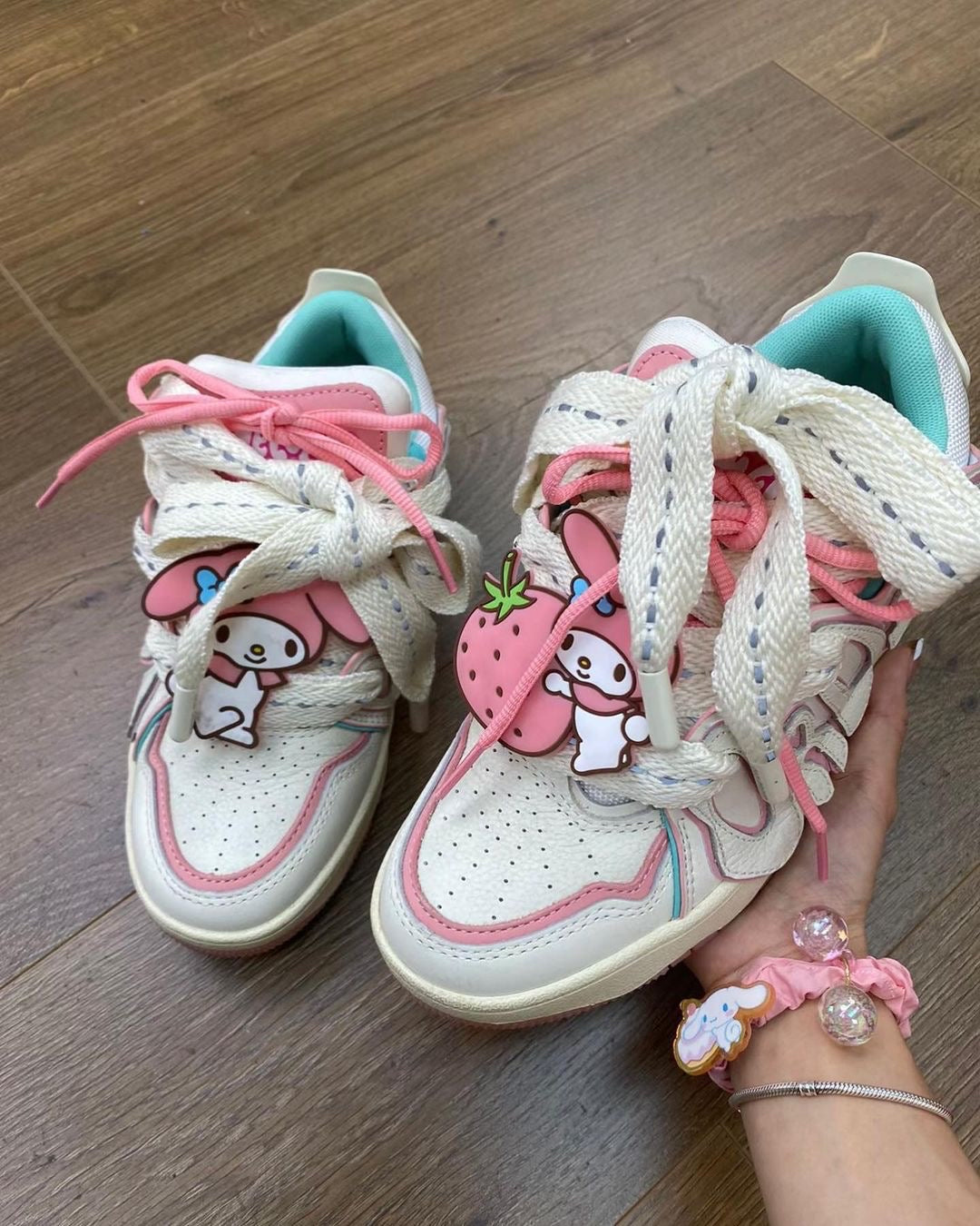 Kawaii Characters Kitty, Kuro, Melody & Cinna sneaker shoes - Bouquet Blossoms Shop