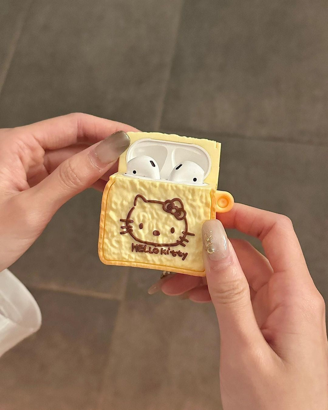 Kitty Kawaii Toasted Bread AirPod Cases - Bouquet Blossoms Shop