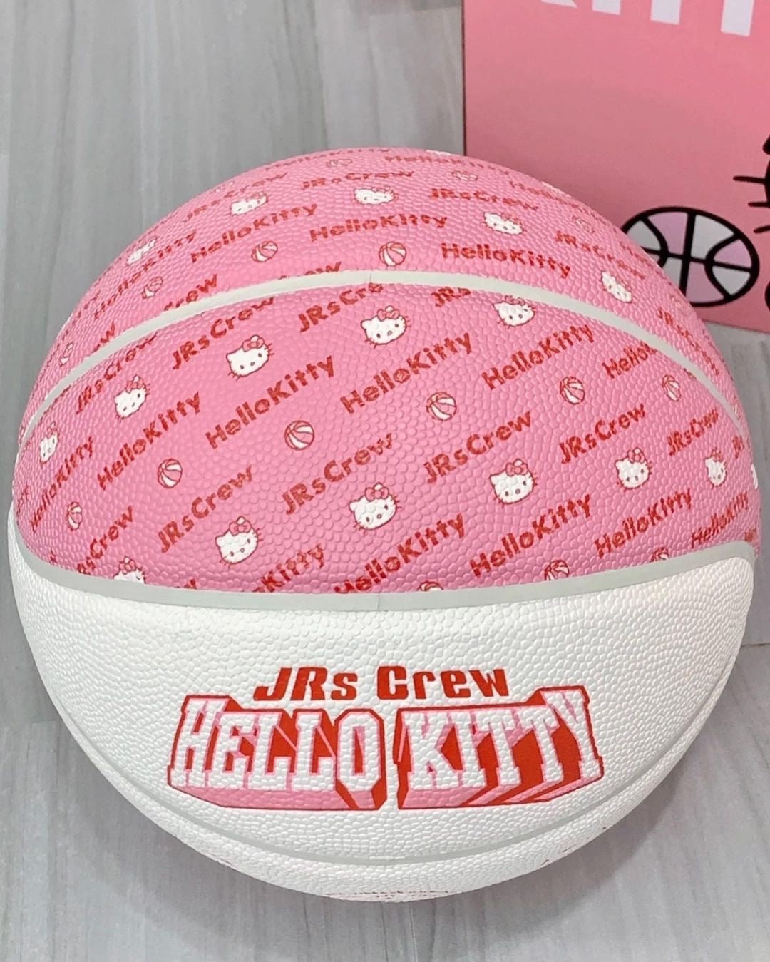 Kawaii Kitty Pink Detailed Basketball - Bouquet Blossoms Shop