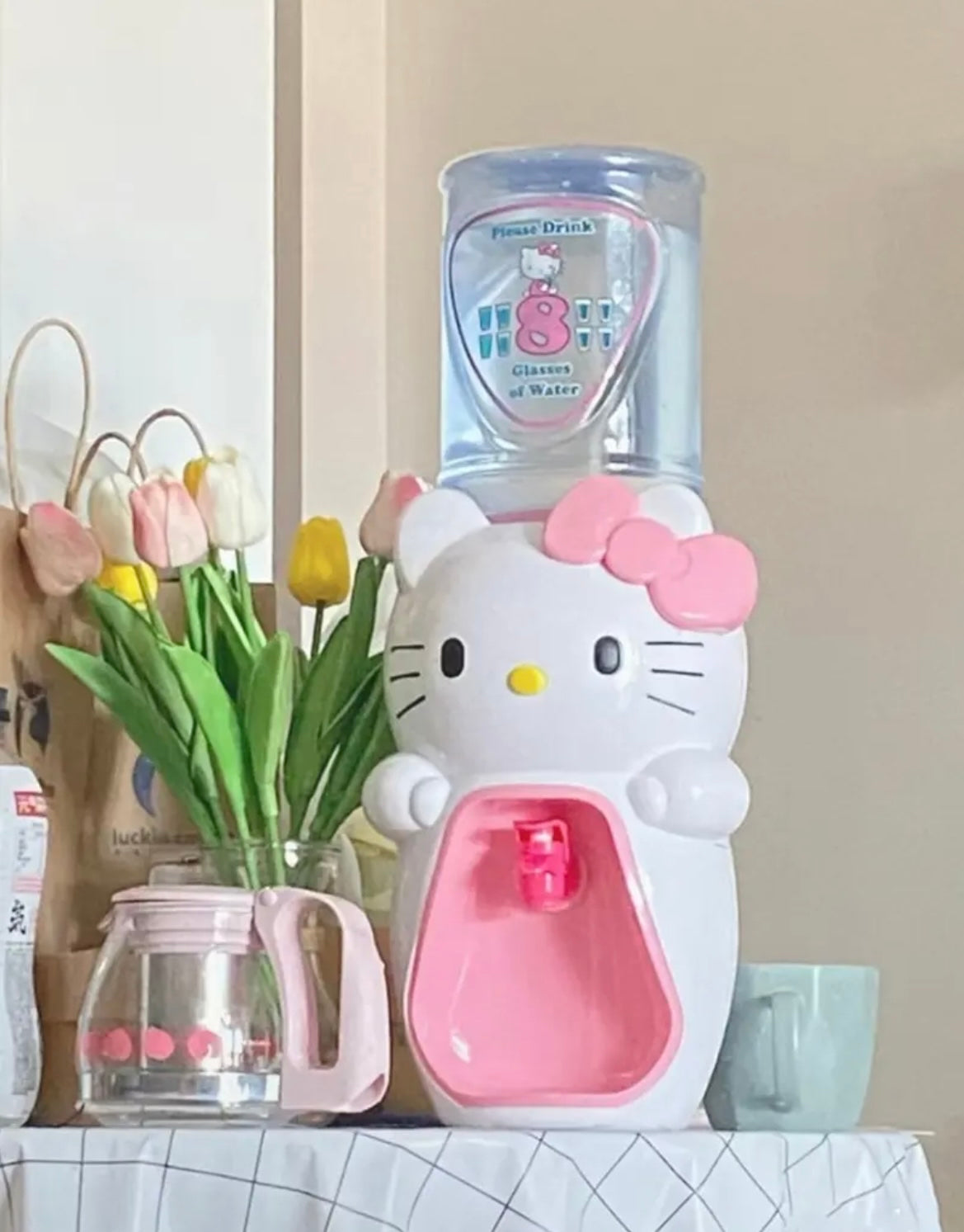 Kitty Kawaii 2000ML Drink Liquid Water Dispenser - Bouquet Blossoms Shop