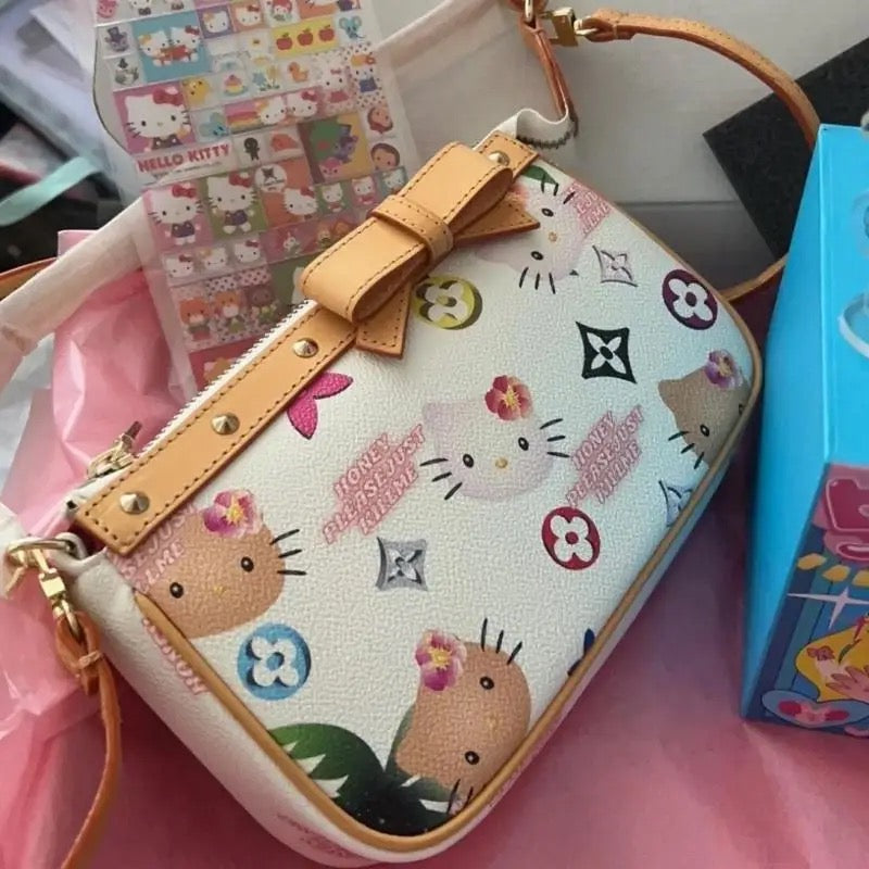 Kitty Kawaii LV Style Hand Bag - Bouquet Blossoms Shop