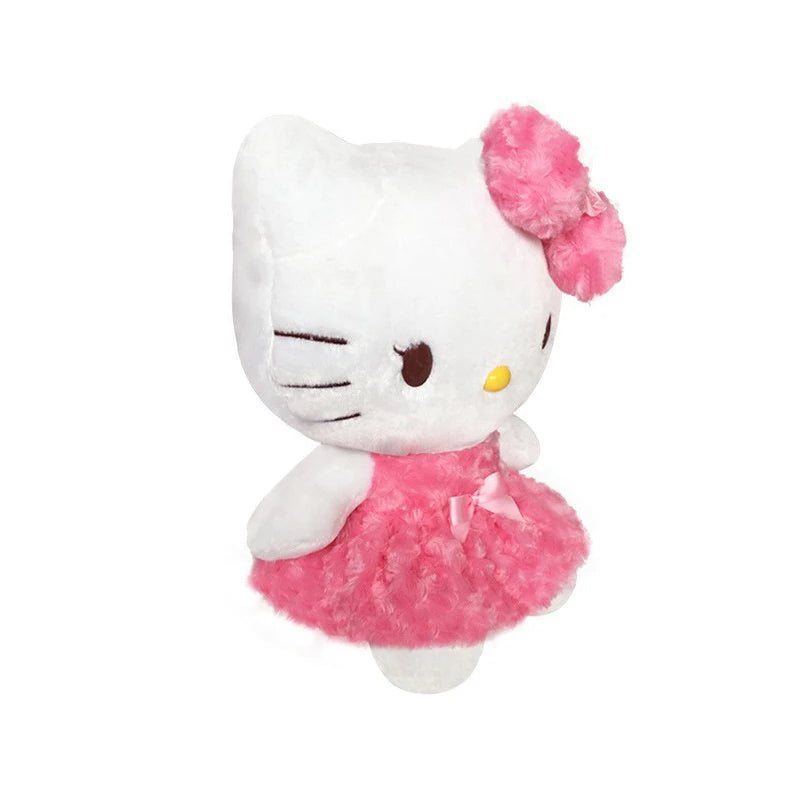 Kawaii Character Pink Mesh Ruffle Plushie