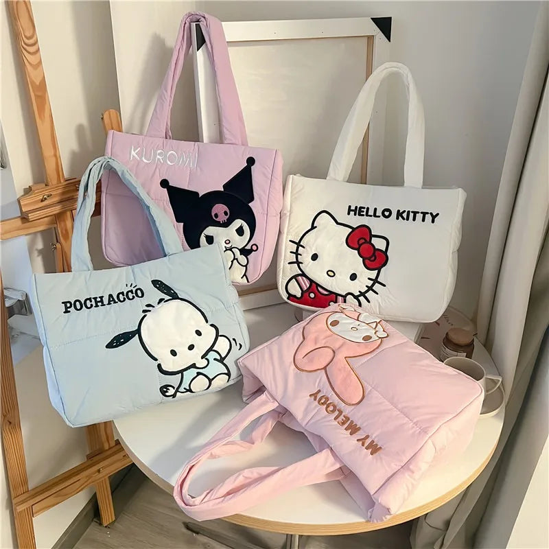 Kawaii Character Nylon Tote Bag (4 Variants)