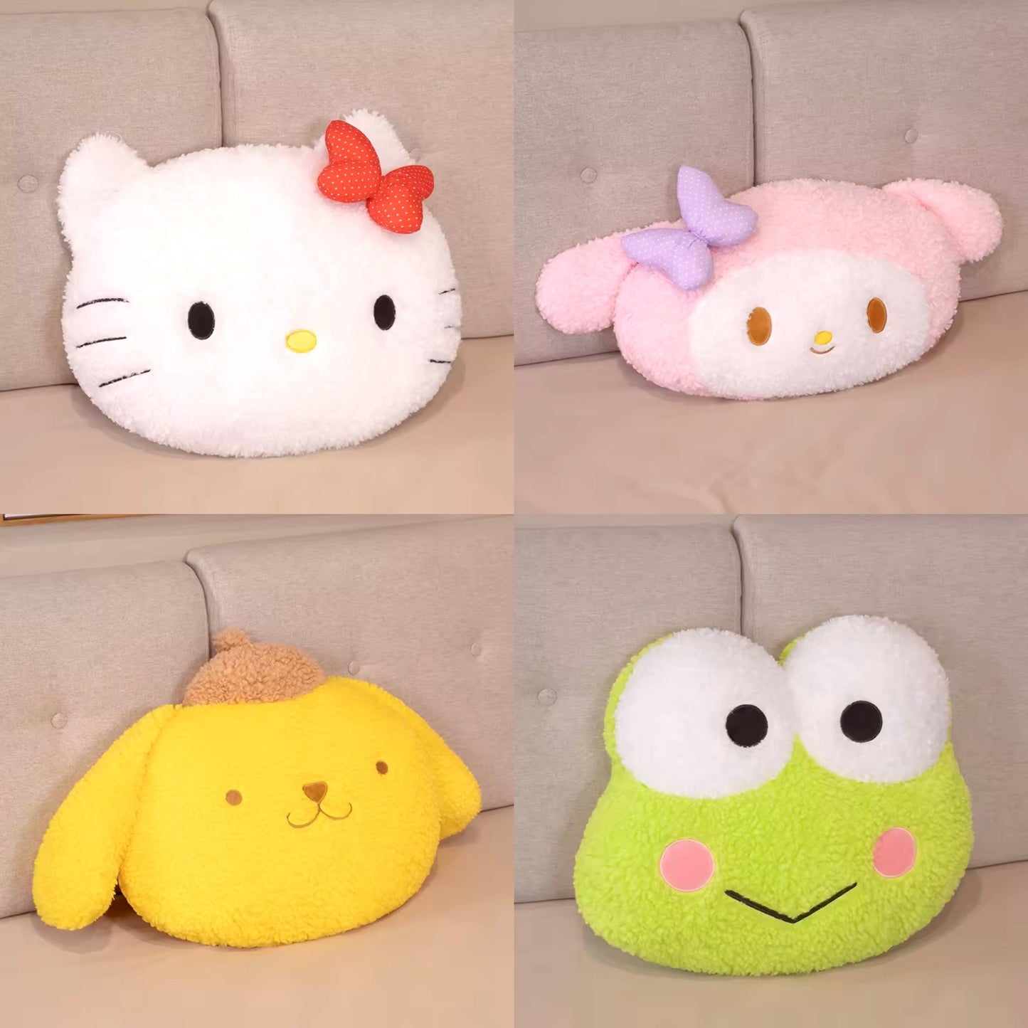 Kawaii Character Face Icon Plush Pillow (5 Styles)