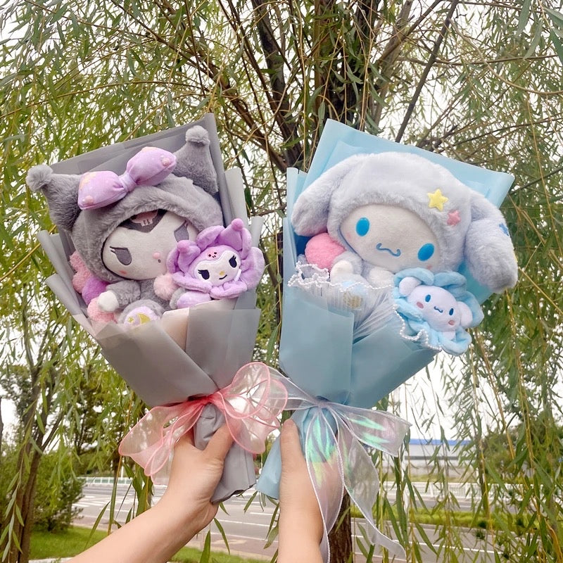 Kawaii Character Jumbo Plushie Flower Bouquets (5 Styles) - Bouquet Blossoms Shop