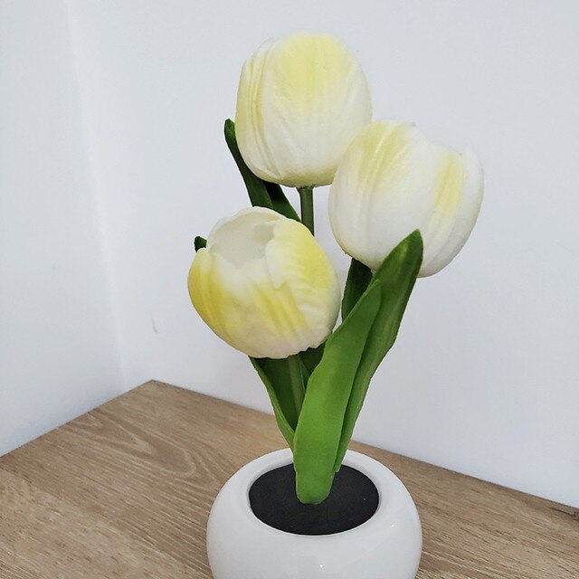 Tulip Colourful LED Pot Night Lamps - Bouquet Blossoms Shop