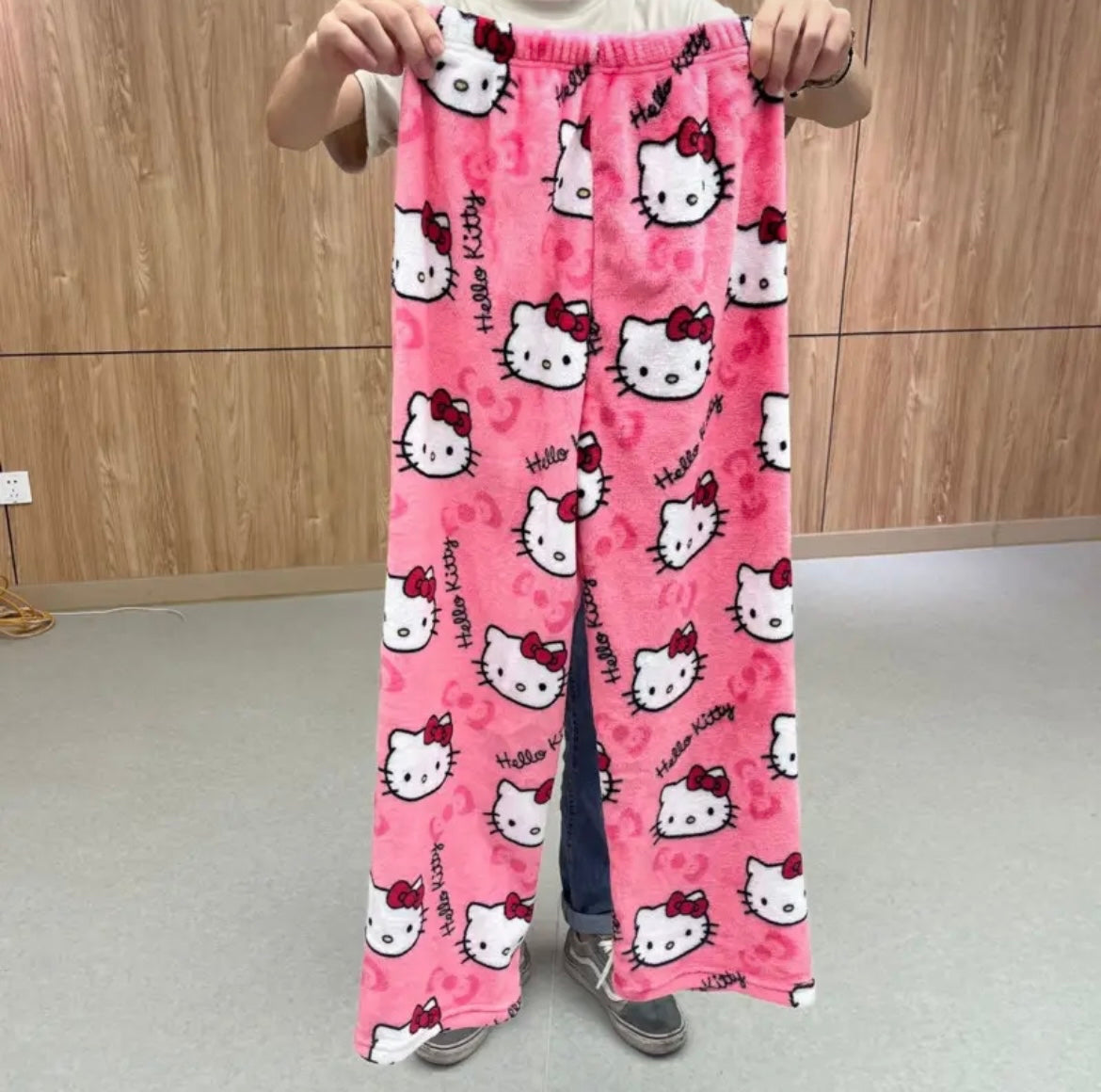 Kitty Kawaii Fleece Pjs Pyjamas (Normal, Christmas & Halloween Design) - Bouquet Blossoms Shop