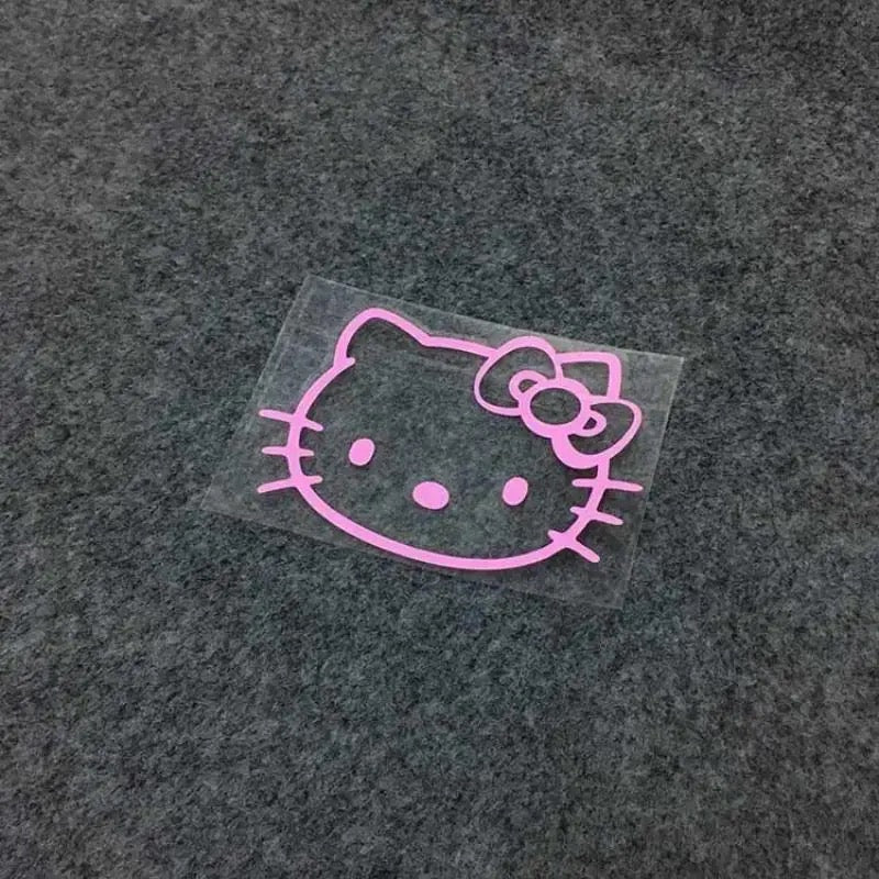 Kawaii Kitty Pink Car Stickers (6 Styles) - Bouquet Blossoms Shop