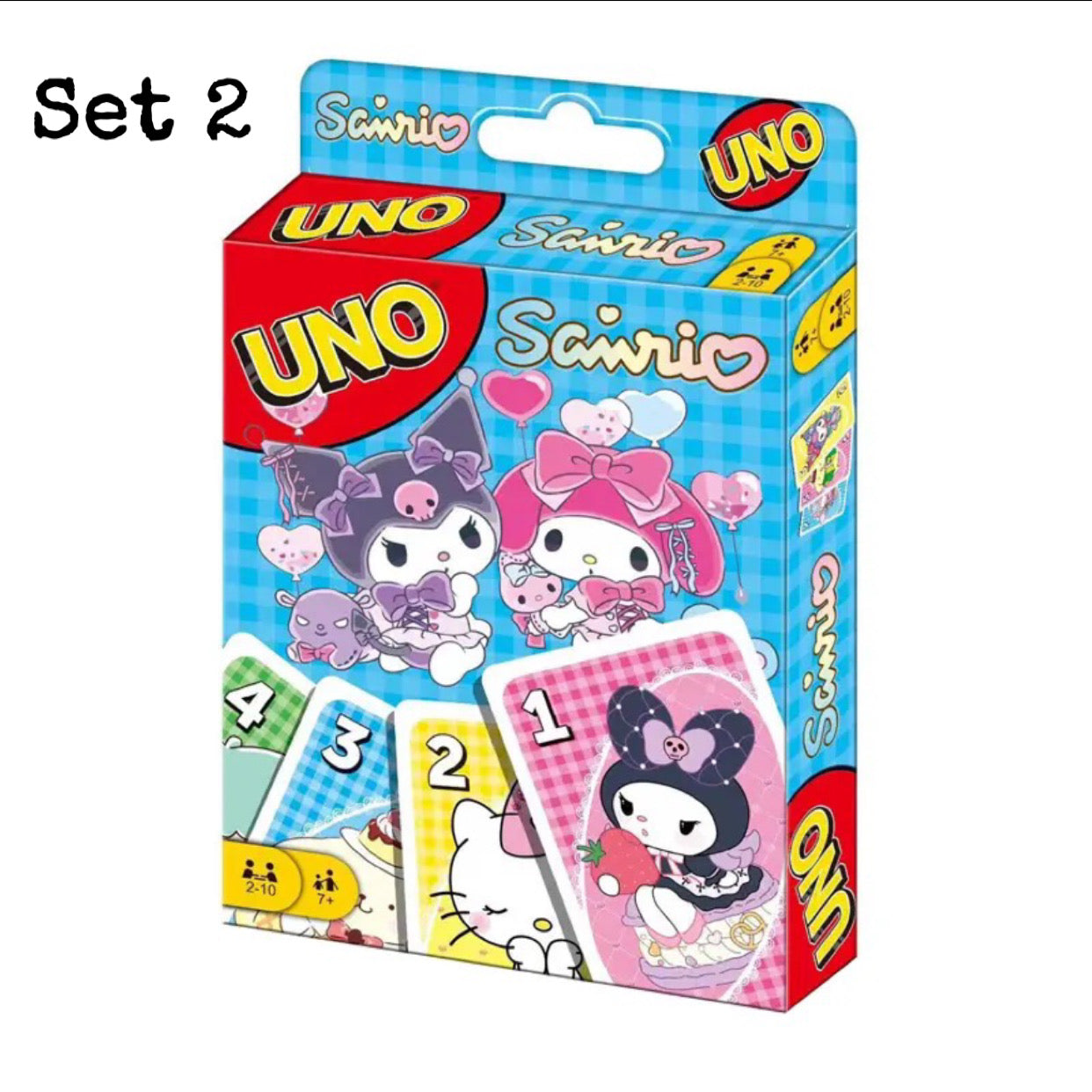 Kawaii Kitty Characters Uno Game Cards Set - Bouquet Blossoms Shop