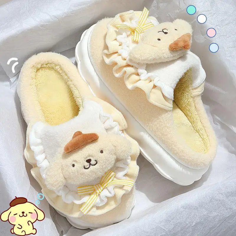 Kawaii Characters Cotton Indoor Slippers (5 Variants)