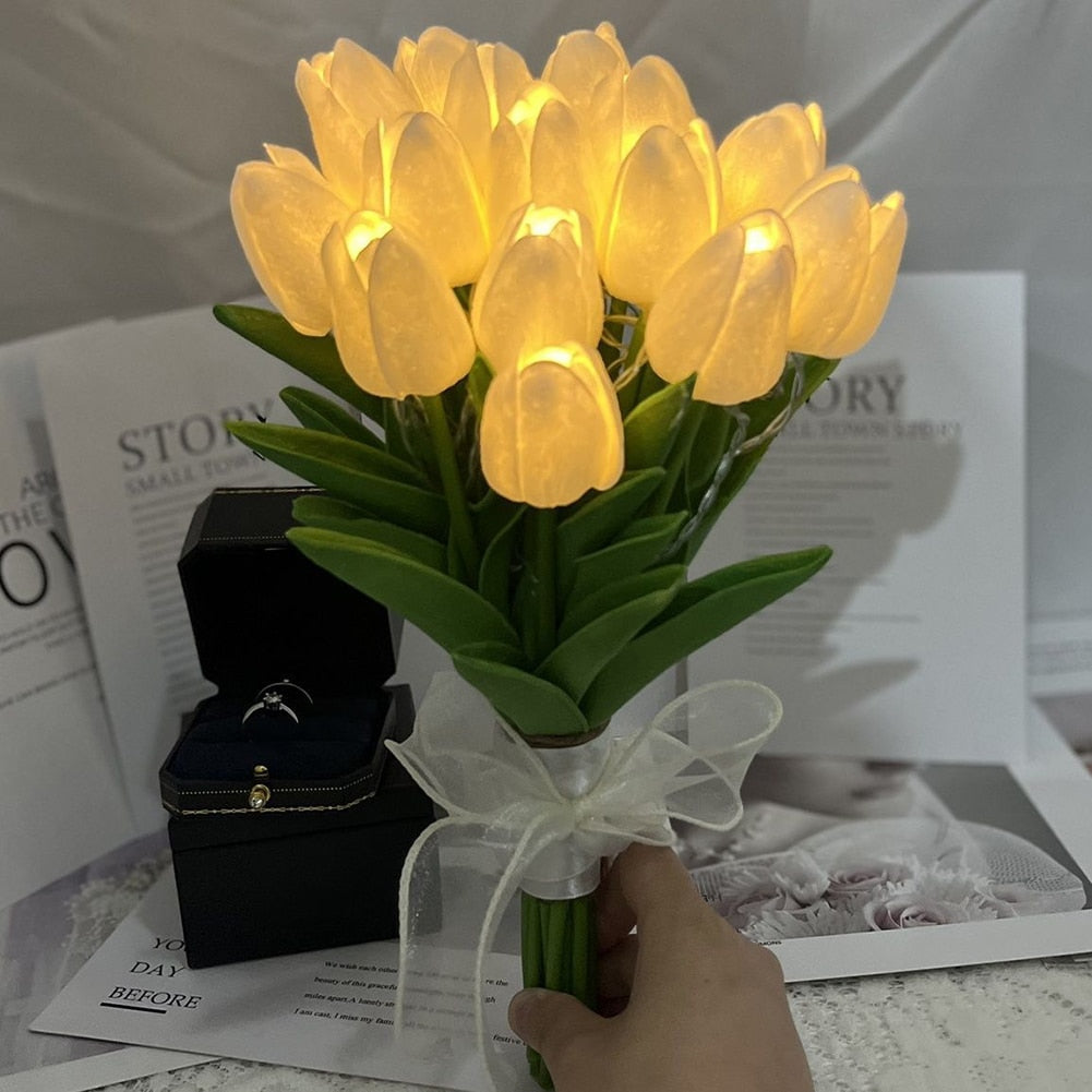 Tulip Bouquet LED Lamps - Bouquet Blossoms Shop