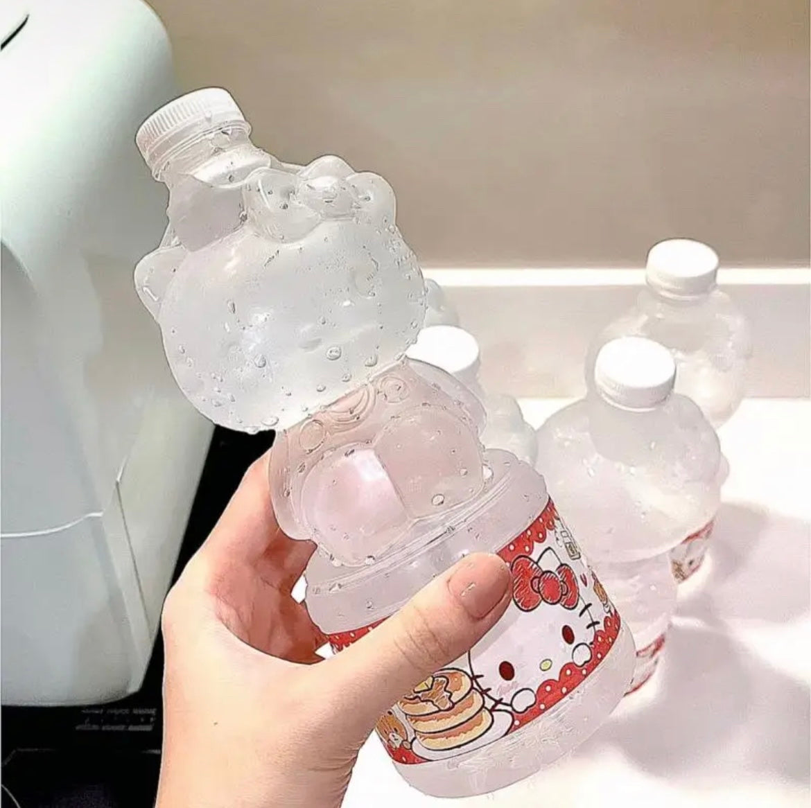 Kitty Kawaii Limited Edition Plastic Shaped Water Bottle - Bouquet Blossoms Shop