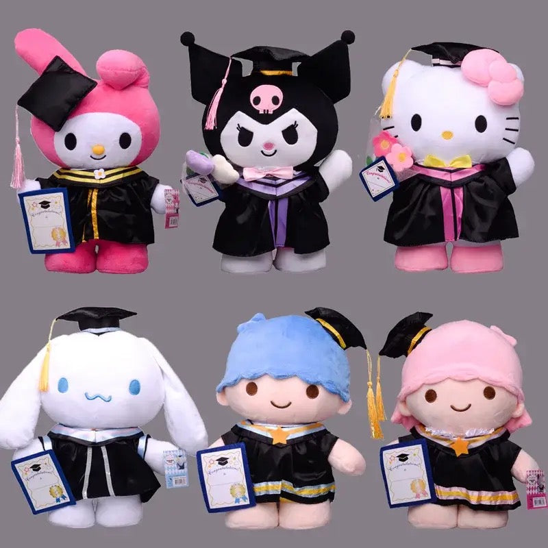 Kawaii Characters Graduation Plushies (7 Styles) - Bouquet Blossoms Shop