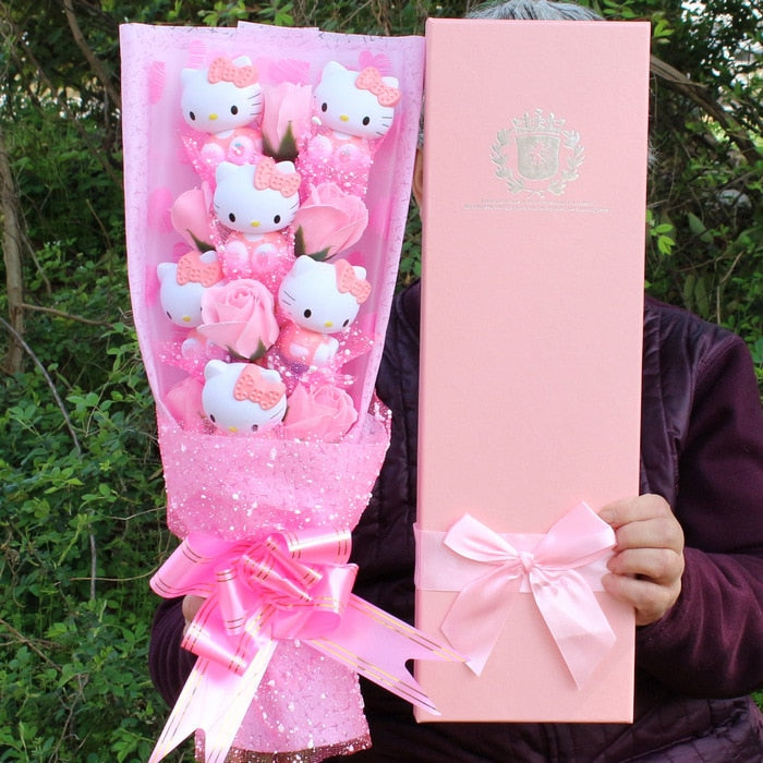 Kitty Kawaii Pink Bouquets - Bouquet Blossoms Shop