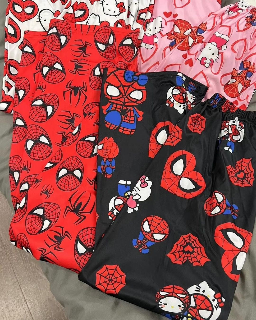 Kitty Kawaii x Spidey Pyjama Pjs Bottom Pants (4 Styles) - Bouquet Blossoms Shop