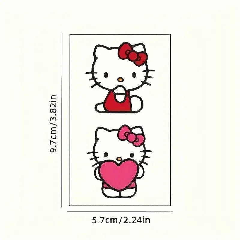 Kawaii Character Temporary Waterproof Tattoo Stickers (30 Pcs)