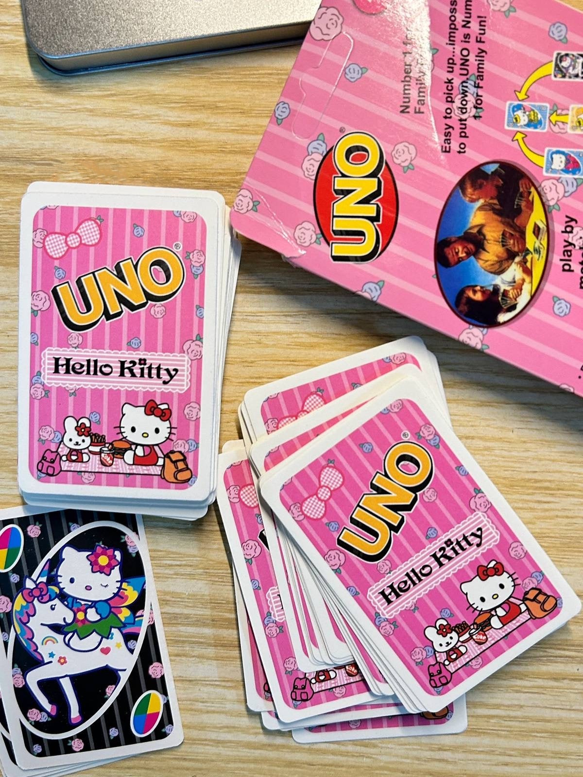 Kawaii Kitty Characters Uno Game Cards Set - Bouquet Blossoms Shop