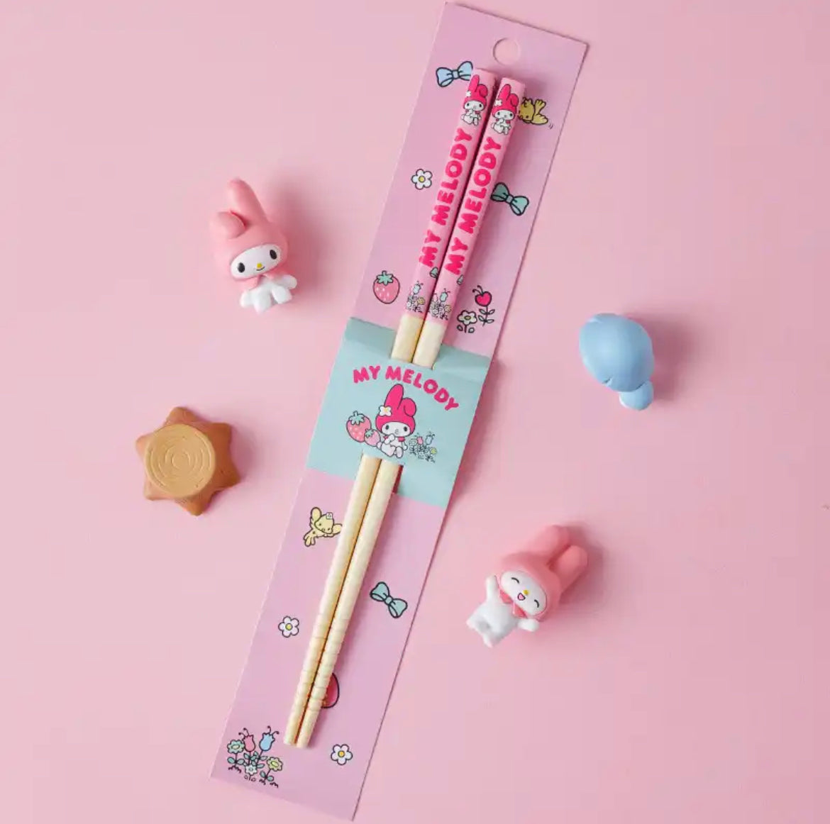 Kawaii Character Colourful Named Chopsticks - Bouquet Blossoms Shop