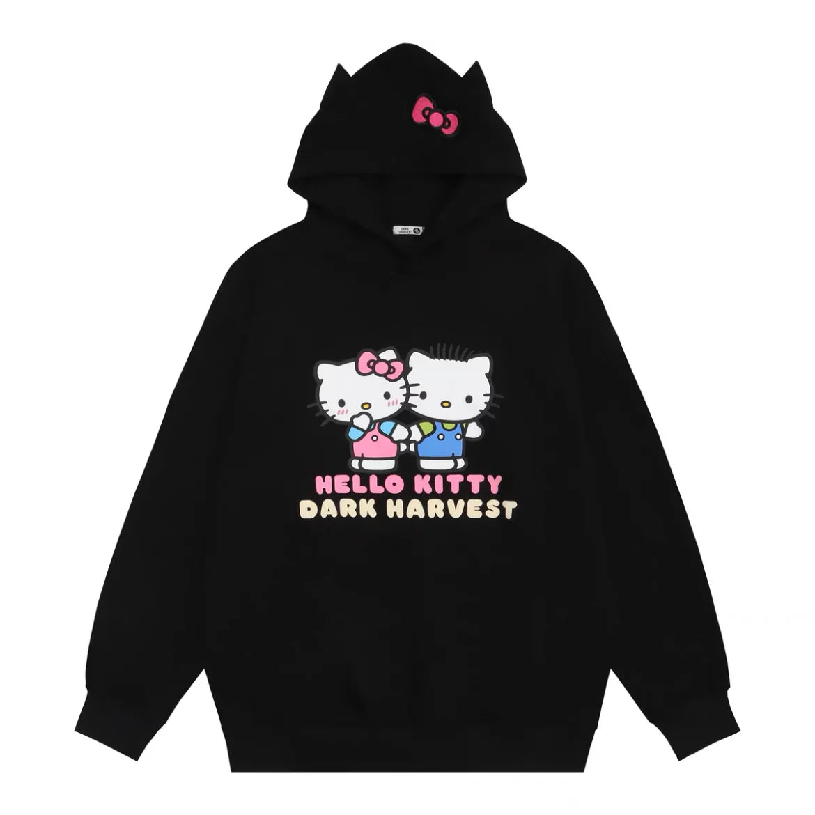 Kawaii Kitty and Daniel Oversized Hoodies (3 Colours) - Bouquet Blossoms Shop