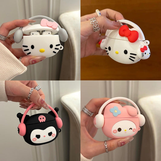 Kawaii Character Silicone AirPod Cases - Bouquet Blossoms Shop