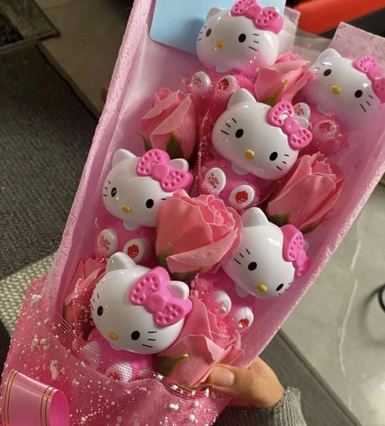 Kitty Kawaii Pink Bouquets - Bouquet Blossoms Shop