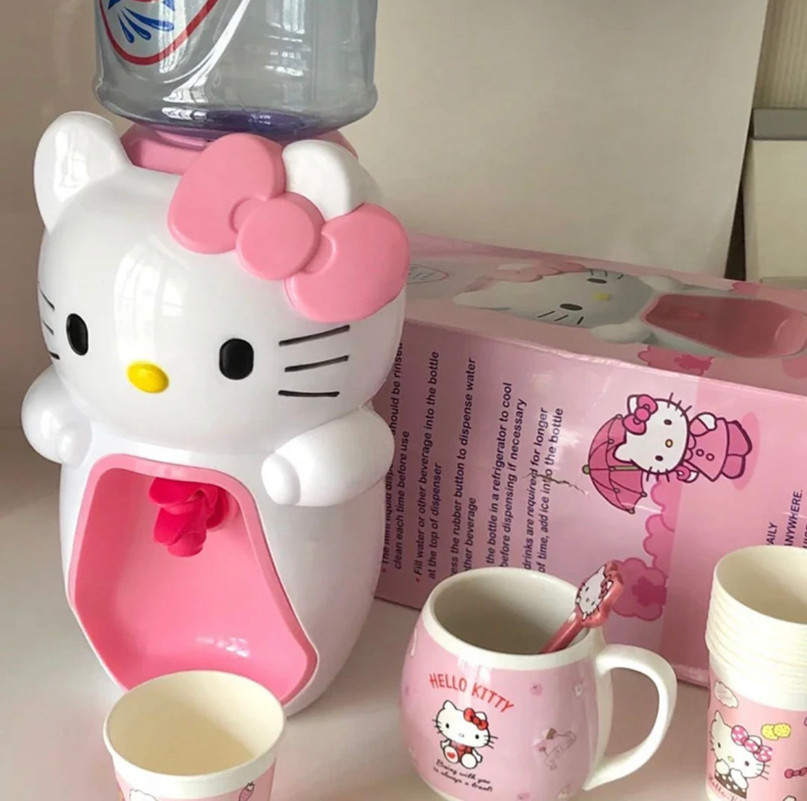 Kitty Kawaii 2000ML Drink Liquid Water Dispenser - Bouquet Blossoms Shop