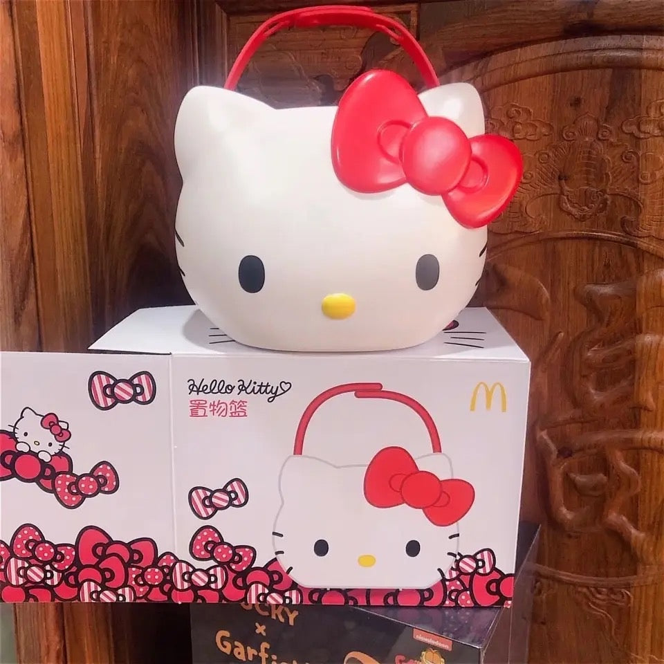 Kitty Kawaii Fast Food Basket Bucket - Bouquet Blossoms Shop