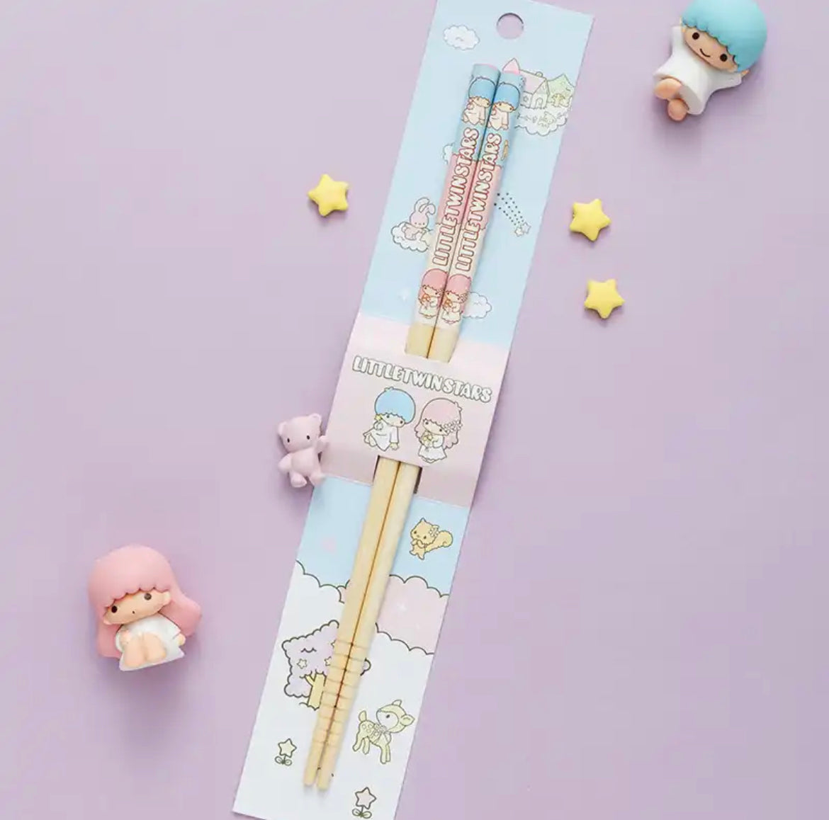 Kawaii Character Colourful Named Chopsticks - Bouquet Blossoms Shop