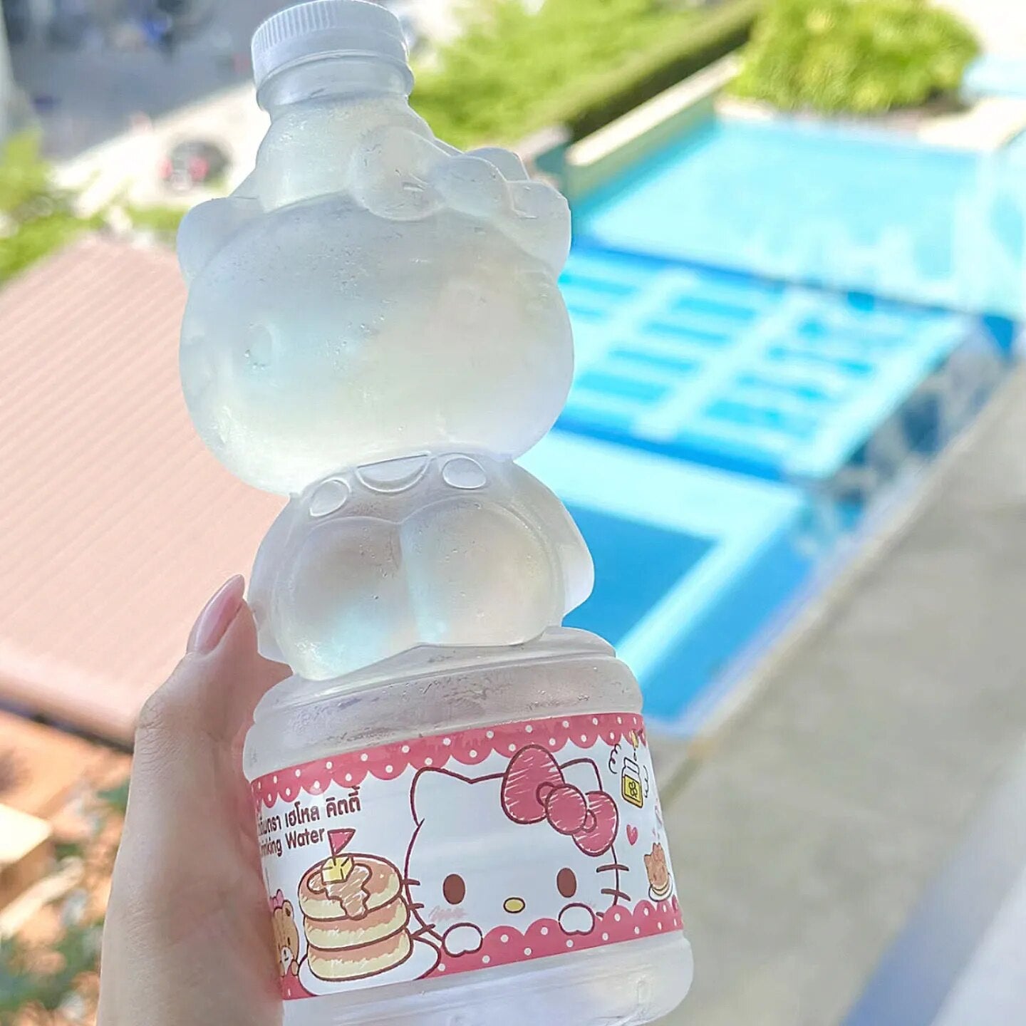 Kitty Kawaii Limited Edition Plastic Shaped Water Bottle - Bouquet Blossoms Shop