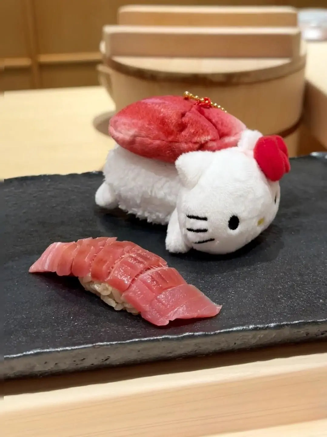 Kitty Kawaii Sushi 7cm Plushie Keychain