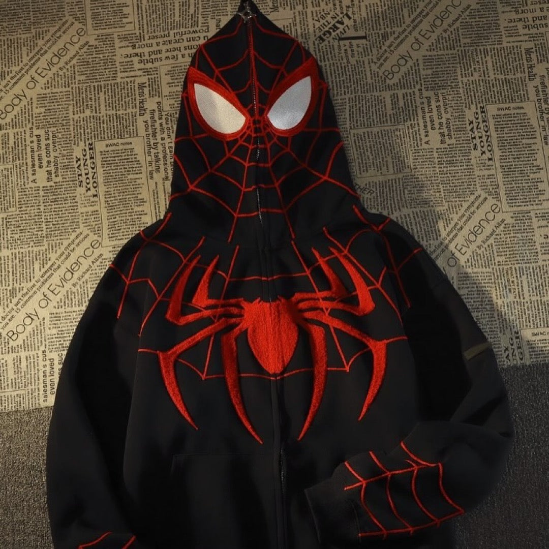 Superhero Web Zip Up Hoodie (3 Styles) - Bouquet Blossoms Shop