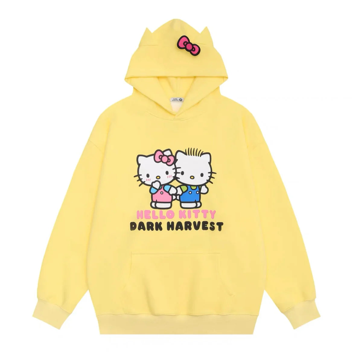 Kawaii Kitty and Daniel Oversized Hoodies (3 Colours) - Bouquet Blossoms Shop