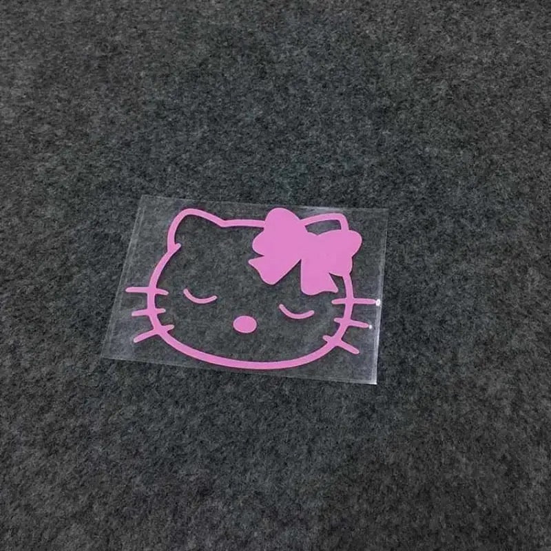 Kawaii Kitty Pink Car Stickers (6 Styles) - Bouquet Blossoms Shop