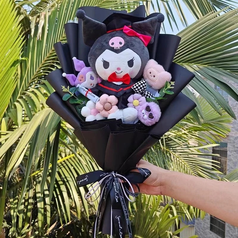 Kawaii Character Graduation Plush Bouquets (6 Styles) - Bouquet Blossoms Shop