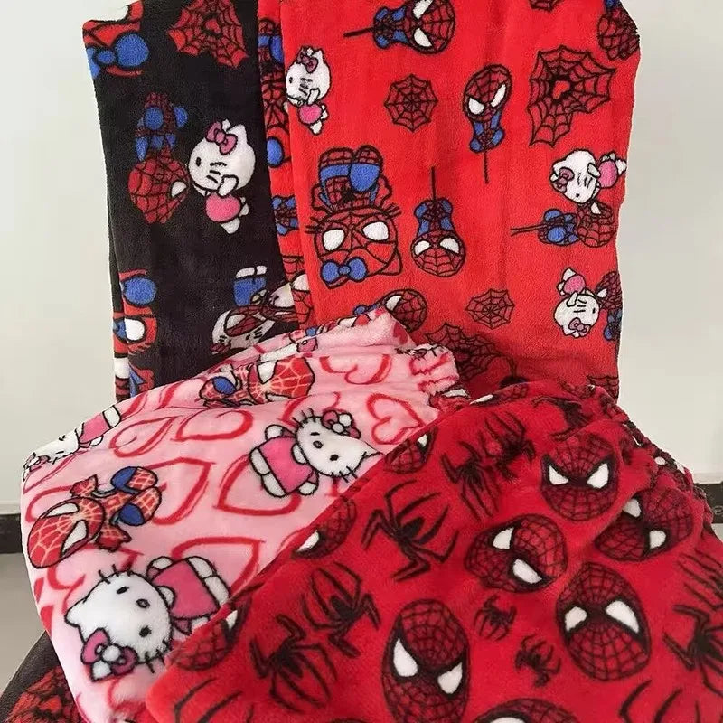 Pantalones de pijama de Kitty Kawaii x Spidey (4 estilos)