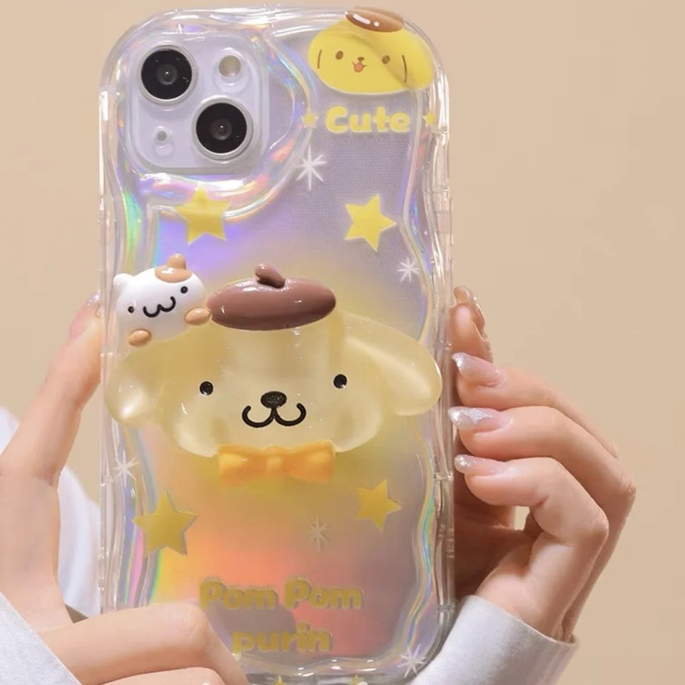 Kawaii Character Jelly Phone Cases - Bouquet Blossoms Shop